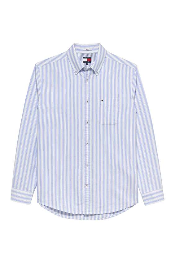 Tommy Jeans Erkek Gömlek DM0DM22790 Mavi Tommy Jeans Erkek Gömlek DM0DM22790 Mavi