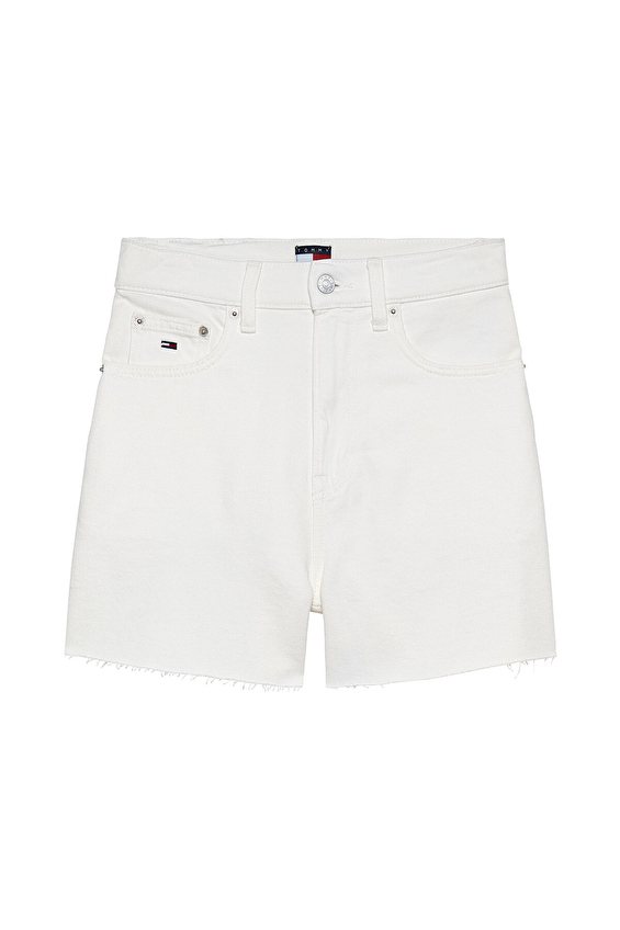 Tommy Jeans Kadın Şort DW0DW22695 Beyaz Tommy Jeans Kadın Şort DW0DW22695 Beyaz