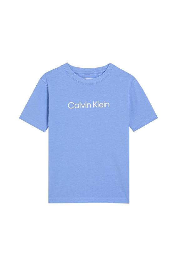 Calvin Klein Kız Çocuk Erkek Çocuk Tişört LV1CKSJA29 Mavi