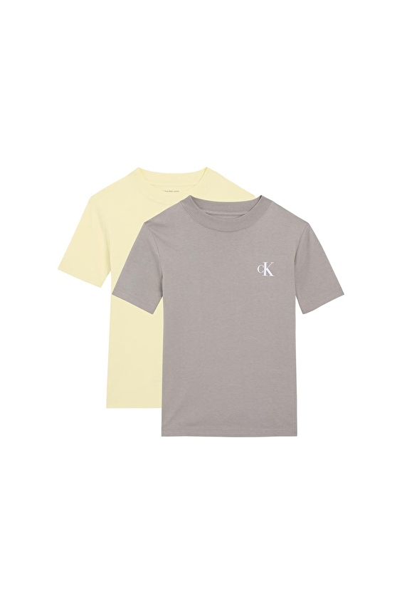 Calvin Klein Erkek Çocuk Takım LVCKSJA45B Krem