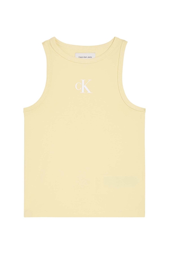 Calvin Klein Kız Çocuk Tişört LVCKSJB10G Krem