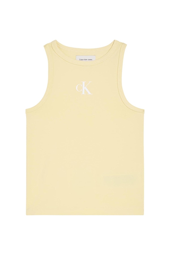 Calvin Klein Kız Çocuk Tişört LVCKSJB10G Krem