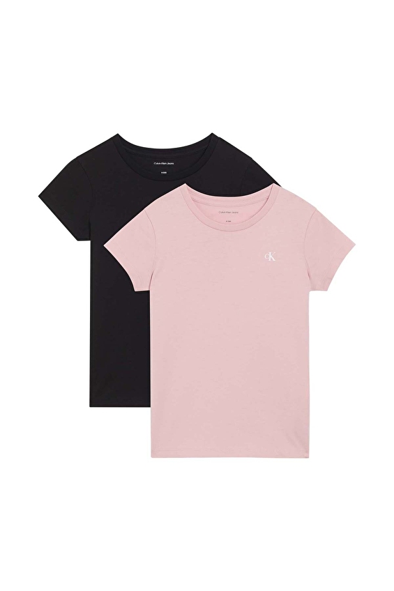 Calvin Klein Kız Çocuk Tişört LVCKSJA50G Siyah