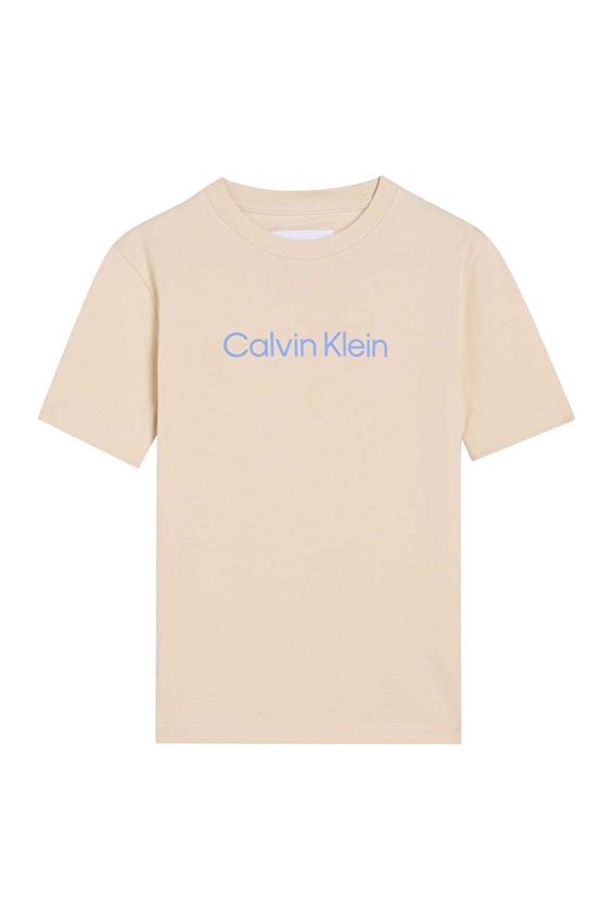 Calvin Klein Kız Çocuk Tişört LV1CKSJA29 Bej