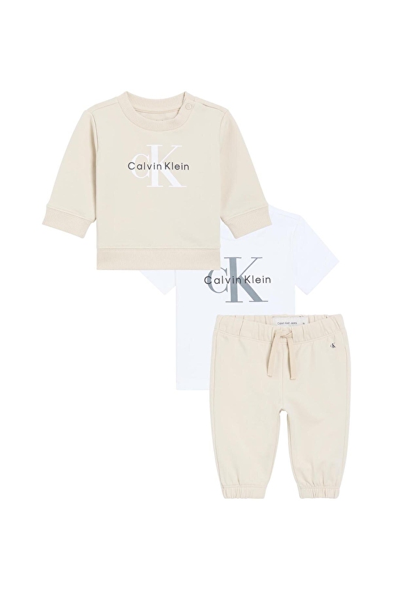 Calvin Klein Bebek Takım LVCKSJI10B Gri