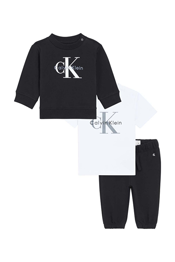 Calvin Klein Bebek Takım LVCKSJI10B Siyah