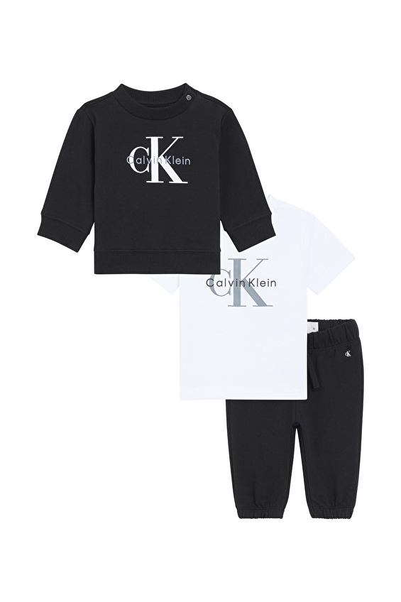 Calvin Klein Bebek Takım LVCKSJI10B Siyah