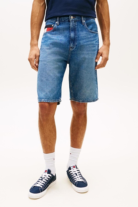 Tommy Jeans Erkek Şort DM0DM22991 Denım Tommy Jeans Erkek Şort DM0DM22991 Denım