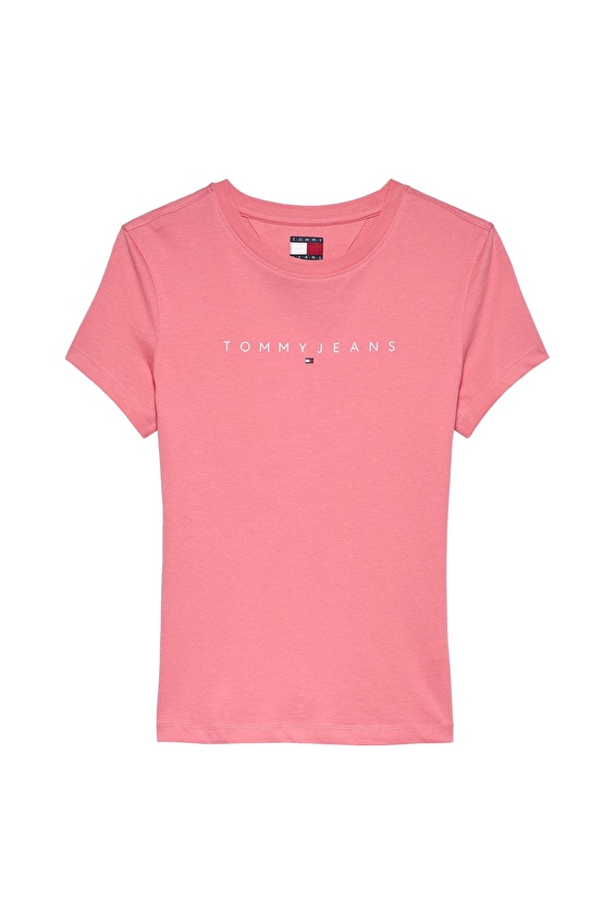 Tommy Jeans Kadın Tişört DW0DW18398 Pembe Tommy Jeans Kadın Tişört DW0DW18398 Pembe