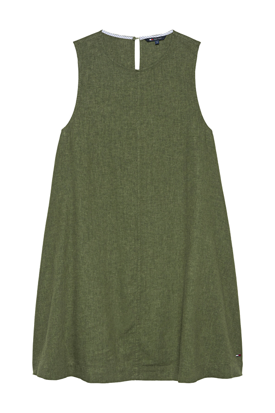 Tommy Jeans Kadın Elbise DW0DW22343 Yeşil Tommy Jeans Kadın Elbise DW0DW22343 Yeşil