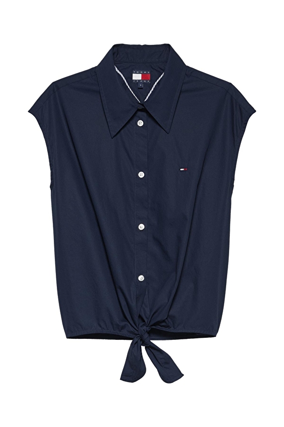 Tommy Jeans Kadın Gömlek DW0DW22212 Mavi Tommy Jeans Kadın Gömlek DW0DW22212 Mavi