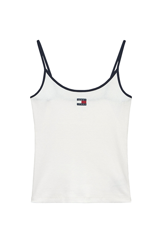 Tommy Jeans Kadın Tişört DW0DW22261 Beyaz Tommy Jeans Kadın Tişört DW0DW22261 Beyaz