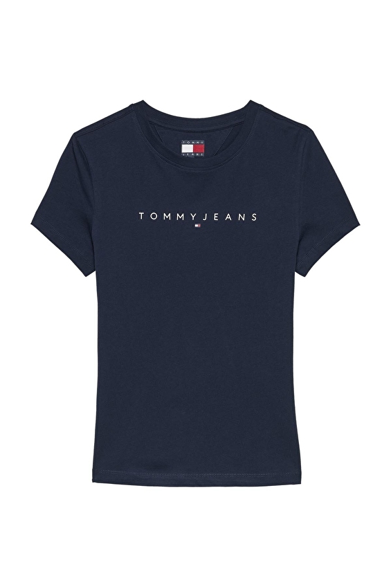 Tommy Jeans Kadın Tişört DW0DW18398 Saks Tommy Jeans Kadın Tişört DW0DW18398 Saks