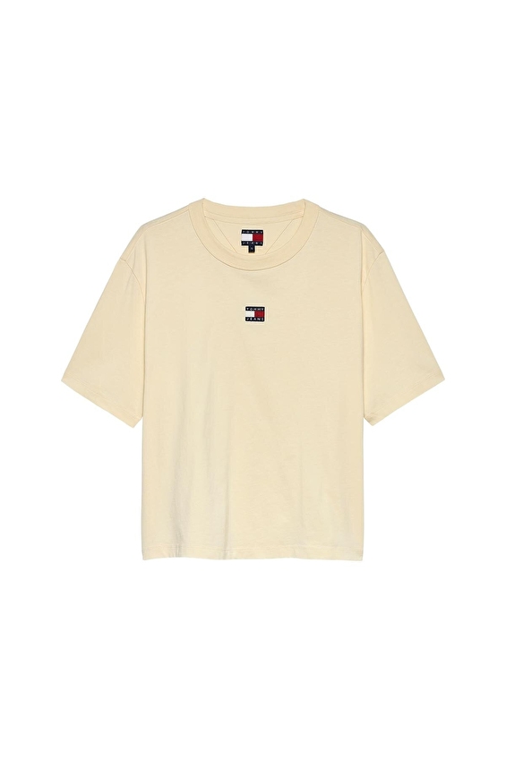 Tommy Jeans Kadın Tişört DW0DW22202 Bej