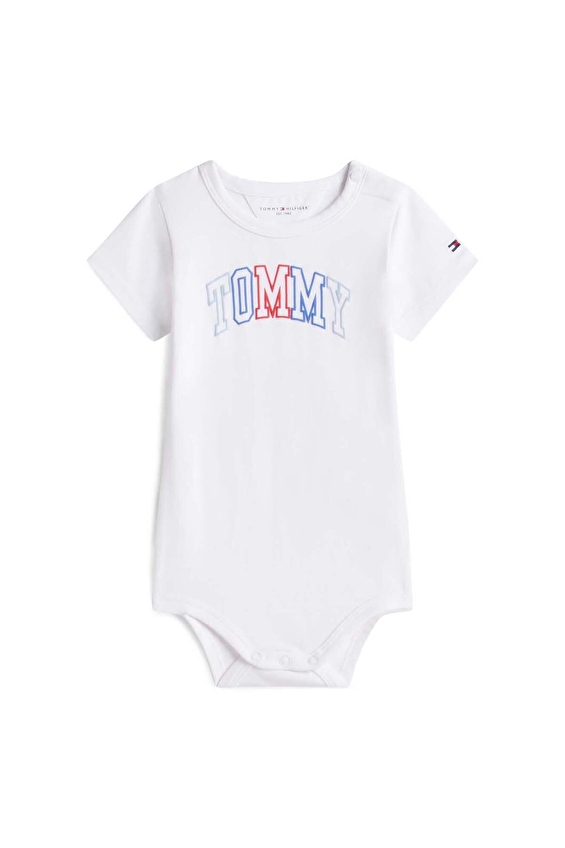 Tommy Hilfiger Bebek Tek Üst KN0KN02369 Beyaz Tommy Hilfiger Bebek Tek Üst KN0KN02369 Beyaz