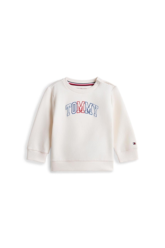 Tommy Hilfiger Bebek Sweat KN0KN02394 Ekru Tommy Hilfiger Bebek Sweat KN0KN02394 Ekru