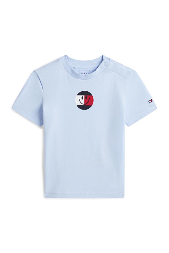 Tommy Hilfiger Bebek Tişört KN0KN02355 Mavi Tommy Hilfiger Bebek Tişört KN0KN02355 Mavi