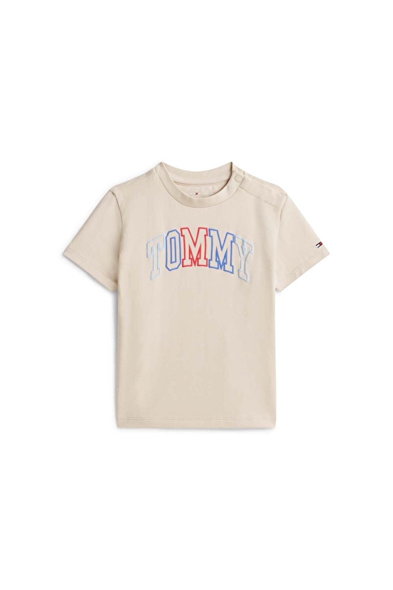 Tommy Hilfiger Bebek Tişört KN0KN02354 Bej Tommy Hilfiger Bebek Tişört KN0KN02354 Bej