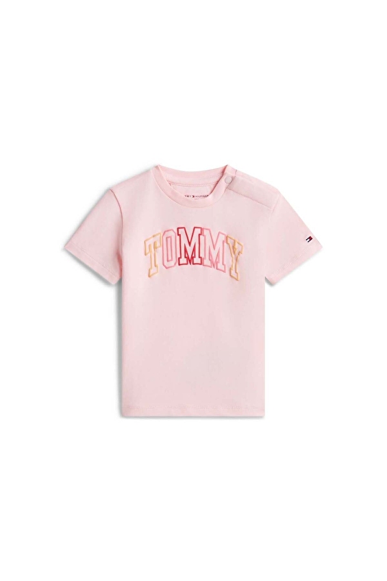 Tommy Hilfiger Bebek Tişört KN0KN02354 Pembe Tommy Hilfiger Bebek Tişört KN0KN02354 Pembe
