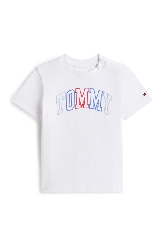 Tommy Hilfiger Bebek Tişört KN0KN02354 Beyaz Tommy Hilfiger Bebek Tişört KN0KN02354 Beyaz