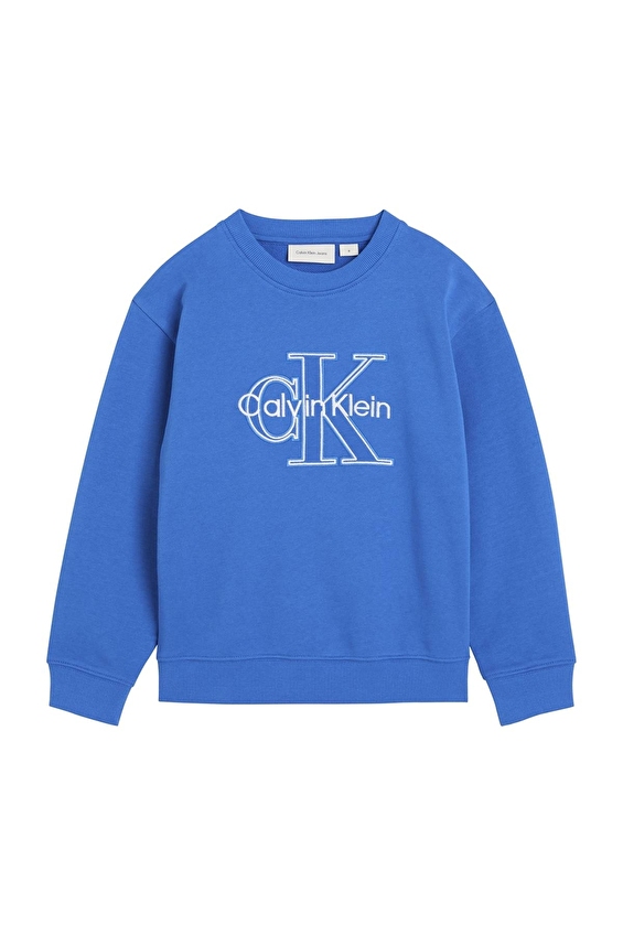 Calvin Klein Erkek Çocuk Sweat LVCKTJB43B Mavi