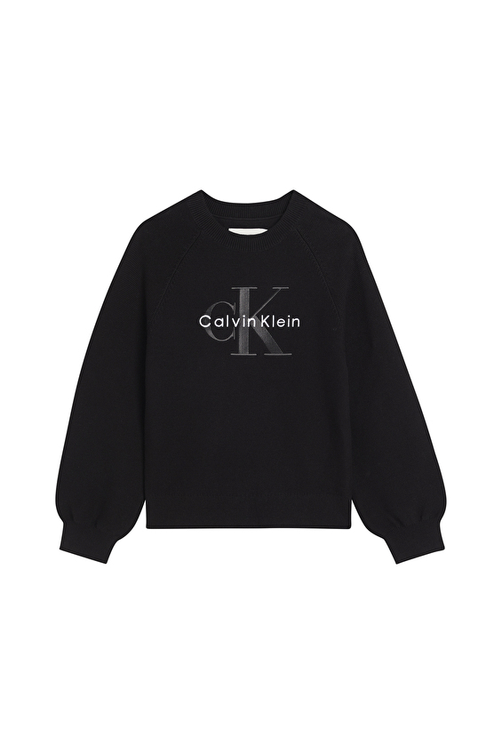 Calvin Klein Kız Çocuk Triko LVCKTJF06G Siyah
