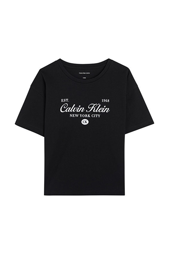 Calvin Klein Kız Çocuk Tişört LVCKTJA23G Siyah