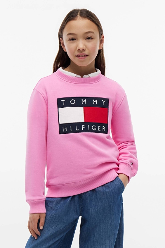Tommy Hilfiger Kız Çocuk Sweat KS0KS00709 Pembe