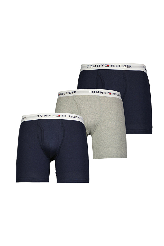 Tommy Hilfiger Erkek 3'lü Boxer 09TE001 410 Renkli Tommy Hilfiger Erkek 3'lü Boxer 09TE001 410 Renkli