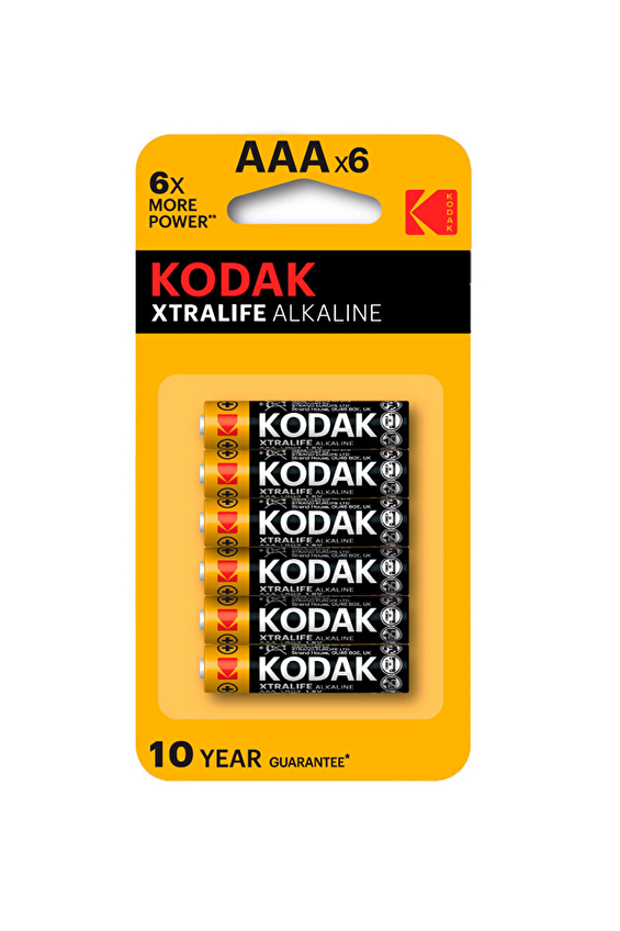 Kodak 6'lı Alkalin İnce Pil