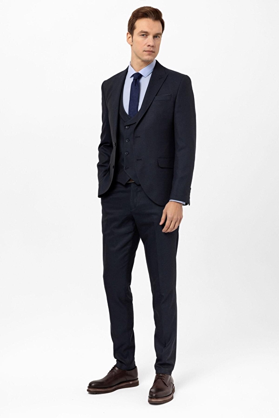 Süvari Slim Fit Sivri Yaka Erkek Takım Elbise 1020000293 Lacivert Süvari Slim Fit Sivri Yaka Erkek Takım Elbise 1020000293 Lacivert
