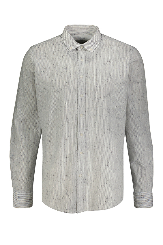 Süvari Slim Fit Düğmeli Yaka Erkek Gömlek 2025500451 Gri Süvari Slim Fit Düğmeli Yaka Erkek Gömlek 2025500451 Gri