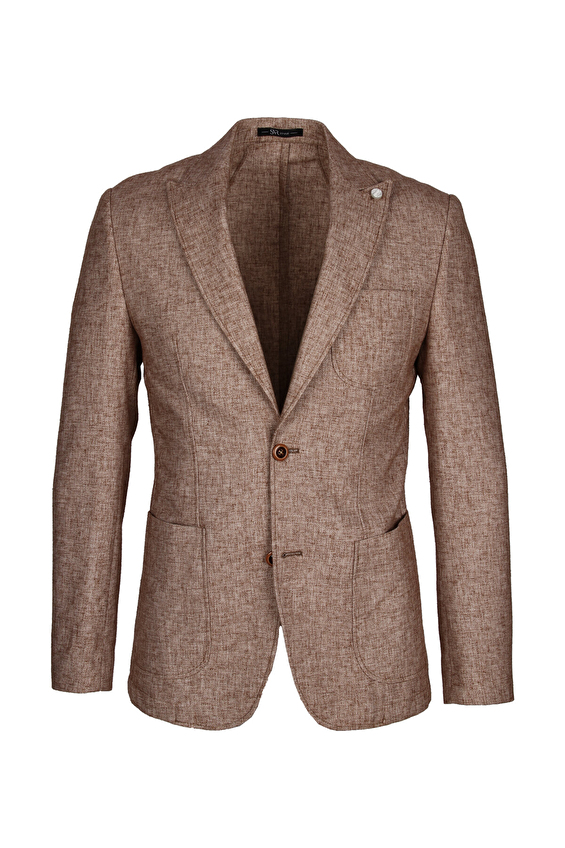 Süvari Slim Fit Sivri Yaka Erkek Ceket 2021600360 Kiremit Süvari Slim Fit Sivri Yaka Erkek Ceket 2021600360 Kiremit