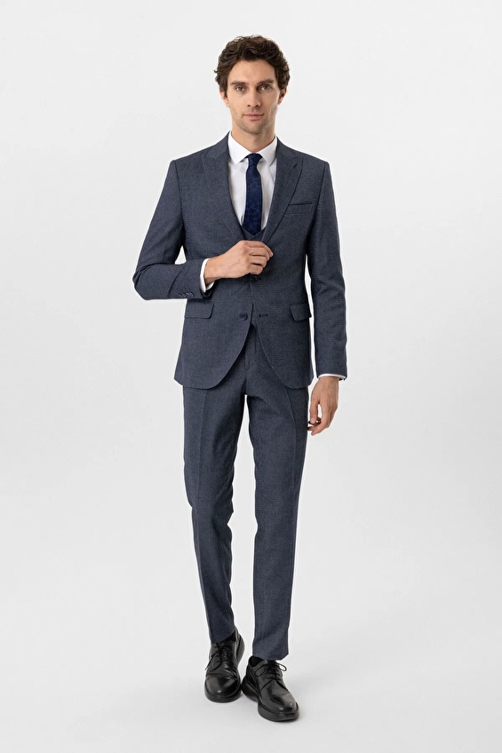Süvari Slim Fit Sivri Yaka Erkek Takım Elbise 1020000292 Lacivert Süvari Slim Fit Sivri Yaka Erkek Takım Elbise 1020000292 Lacivert