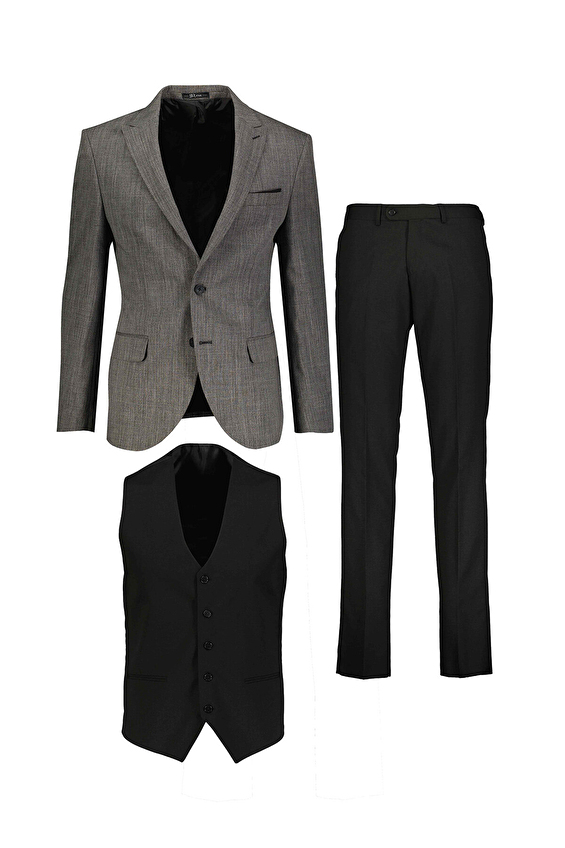 Süvari Slim Fit Sivri Yaka Erkek Takım Elbise 1020200177 Siyah Süvari Slim Fit Sivri Yaka Erkek Takım Elbise 1020200177 Siyah