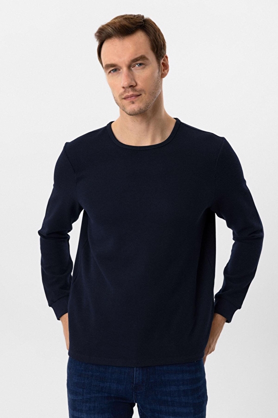 Süvari Slim Fit O Yaka Erkek Triko 2013700441 Lacivert Süvari Slim Fit O Yaka Erkek Triko 2013700441 Lacivert