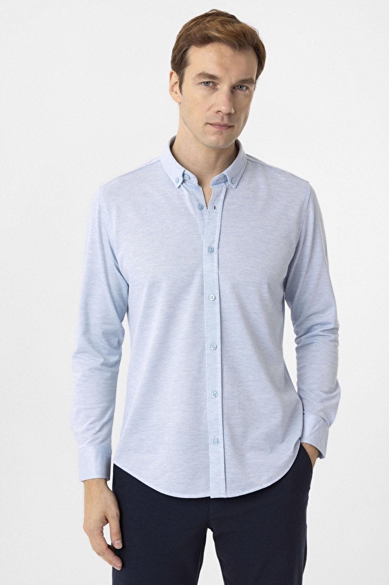 Süvari Slim Fit Manşetli Düğmeli Yaka Erkek Gömlek 2025500463 Saks Süvari Slim Fit Manşetli Düğmeli Yaka Erkek Gömlek 2025500463 Saks