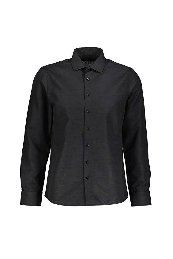 Süvari Slim Fit Klasik Yaka Erkek Gömlek 2024700513 Siyah Süvari Slim Fit Klasik Yaka Erkek Gömlek 2024700513 Siyah