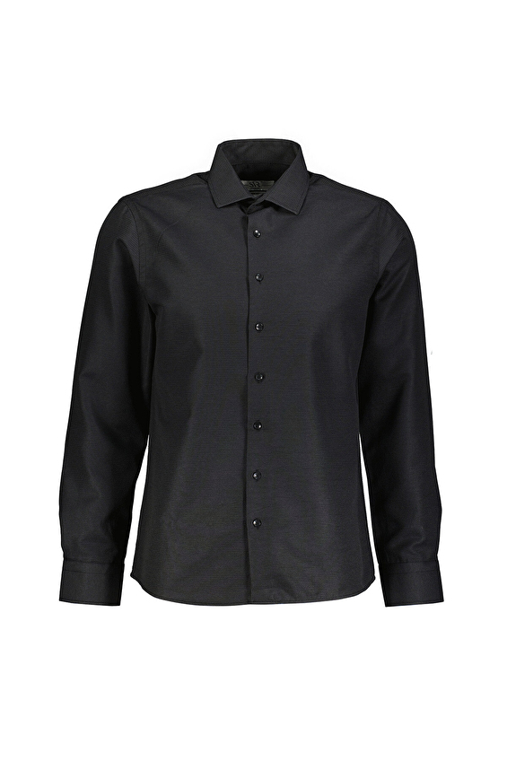 Süvari Slim Fit Klasik Yaka Erkek Gömlek 2024700513 Siyah Süvari Slim Fit Klasik Yaka Erkek Gömlek 2024700513 Siyah