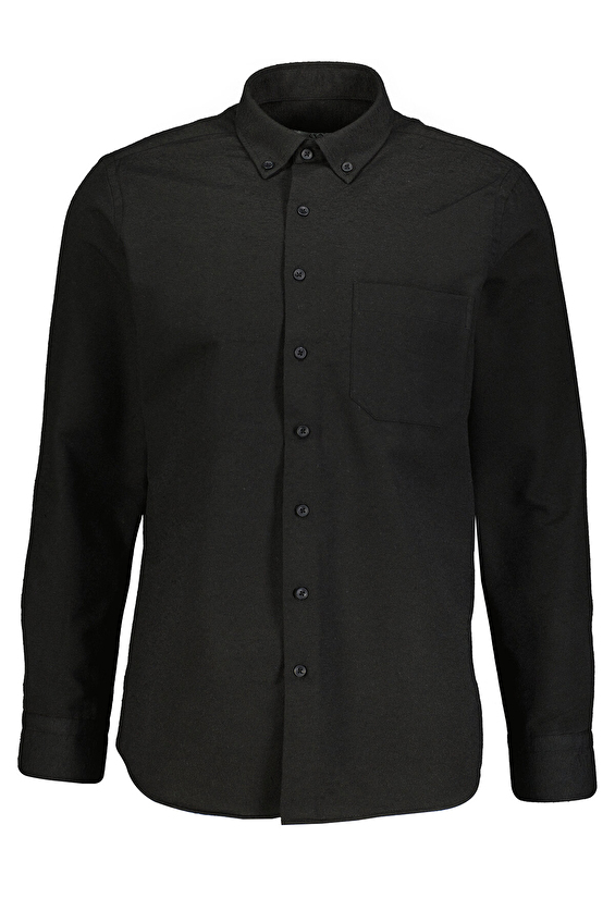 Süvari Regular Fit Düğmeli Yaka Erkek Gömlek 2008000234 Siyah Süvari Regular Fit Düğmeli Yaka Erkek Gömlek 2008000234 Siyah