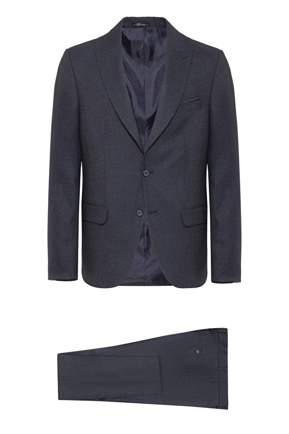 Süvari Slim Fit Sivri Yaka Erkek Takım Elbise 1006900345 Lacivert Süvari Slim Fit Sivri Yaka Erkek Takım Elbise 1006900345 Lacivert