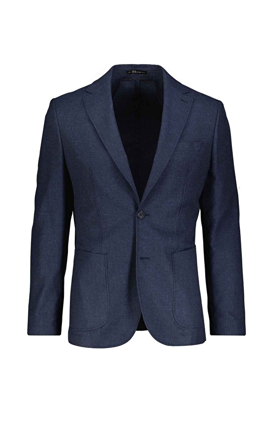 Süvari Mono Yaka Slim Fit Erkek Ceket 2021600392 Lacivert Süvari Mono Yaka Slim Fit Erkek Ceket 2021600392 Lacivert