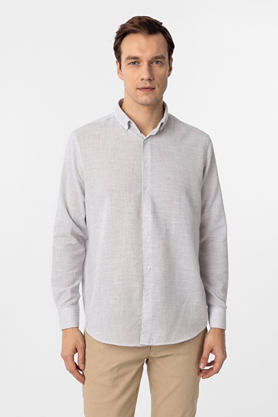 Süvari Regular Fit Düğmeli Yaka Erkek Gömlek 1008400318 Taş Süvari Regular Fit Düğmeli Yaka Erkek Gömlek 1008400318 Taş