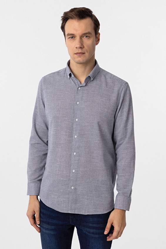 Süvari Regular Fit Düğmeli Yaka Erkek Gömlek 1008400319 Lacivert Süvari Regular Fit Düğmeli Yaka Erkek Gömlek 1008400319 Lacivert