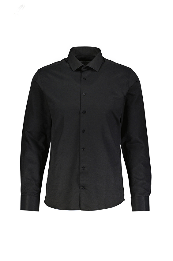 Süvari Slim Fit Klasik Yaka Erkek Gömlek 2024700556 Siyah Süvari Slim Fit Klasik Yaka Erkek Gömlek 2024700556 Siyah
