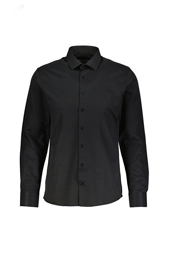 Süvari Slim Fit Klasik Yaka Erkek Gömlek 2024700556 Siyah Süvari Slim Fit Klasik Yaka Erkek Gömlek 2024700556 Siyah