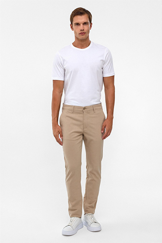 Süvari Slim Fit Erkek Pantolon 1014400439 Bej