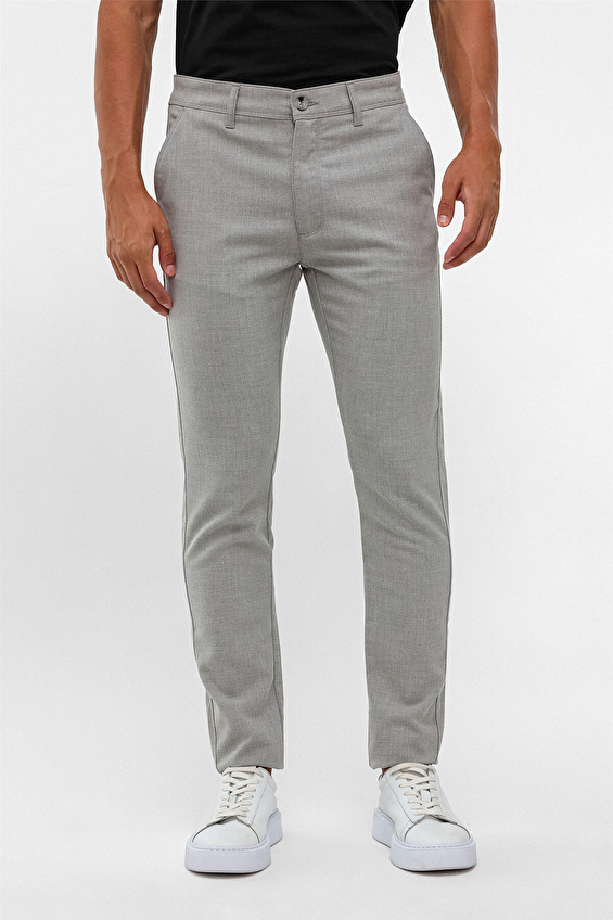 Süvari Slim Fit Erkek Pantolon 1014400439 Gri