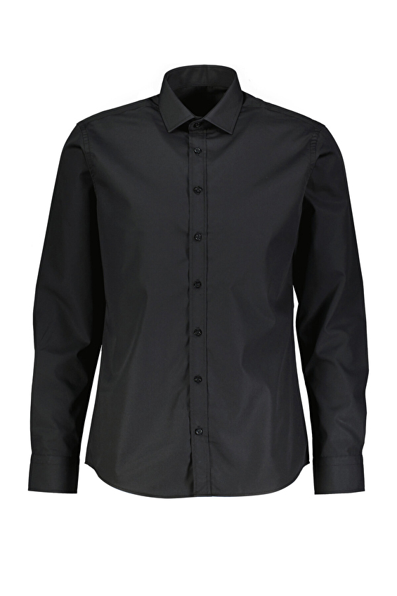 Süvari Slim Fit Klasik Yaka Erkek Gömlek 1007100678 Siyah Süvari Slim Fit Klasik Yaka Erkek Gömlek 1007100678 Siyah