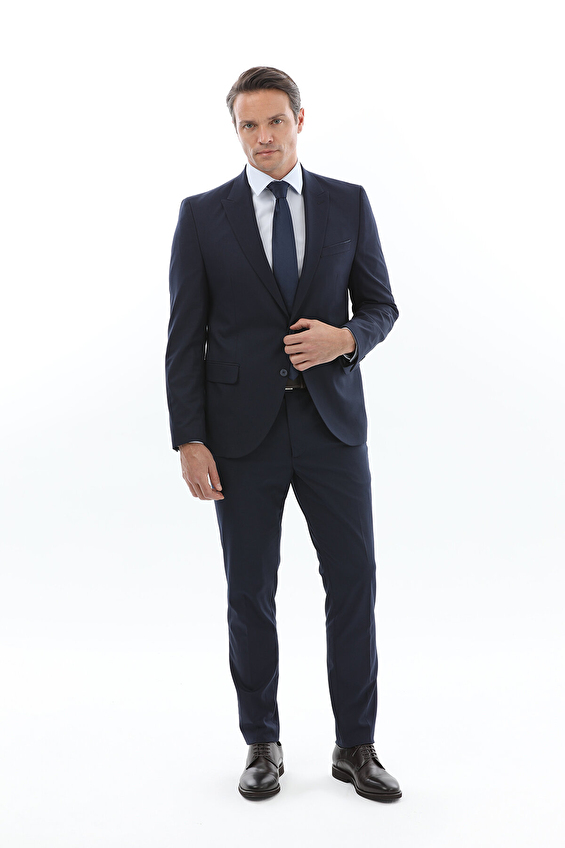 Süvari Slim Fit Erkek Takım Elbise 1000600335 Lacivert Süvari Slim Fit Erkek Takım Elbise 1000600335 Lacivert